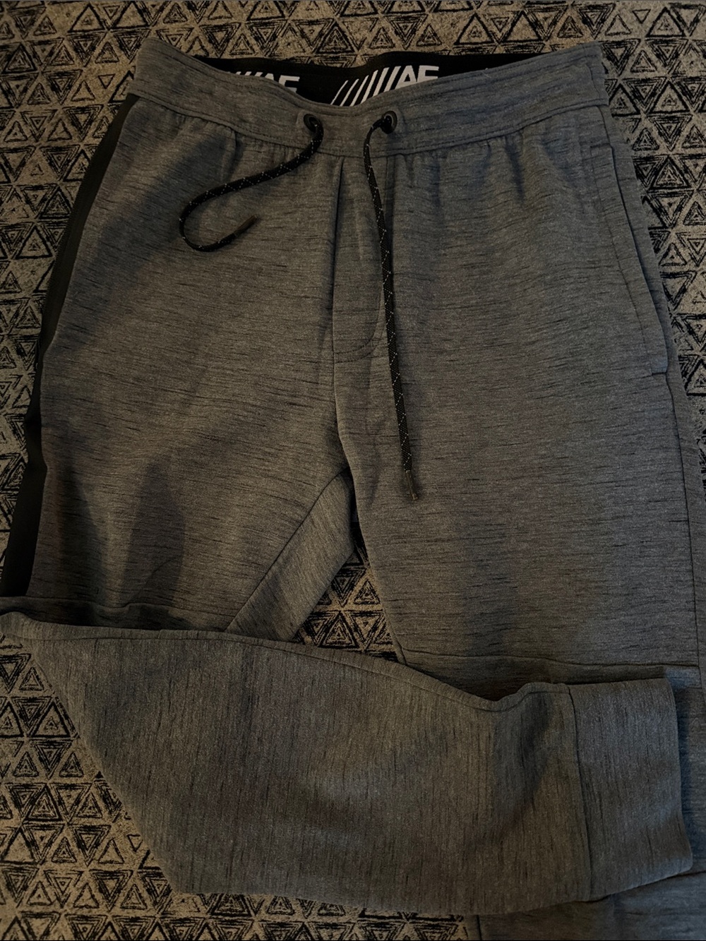 American Eagle Outfitters Gray Joggers with Black Accents